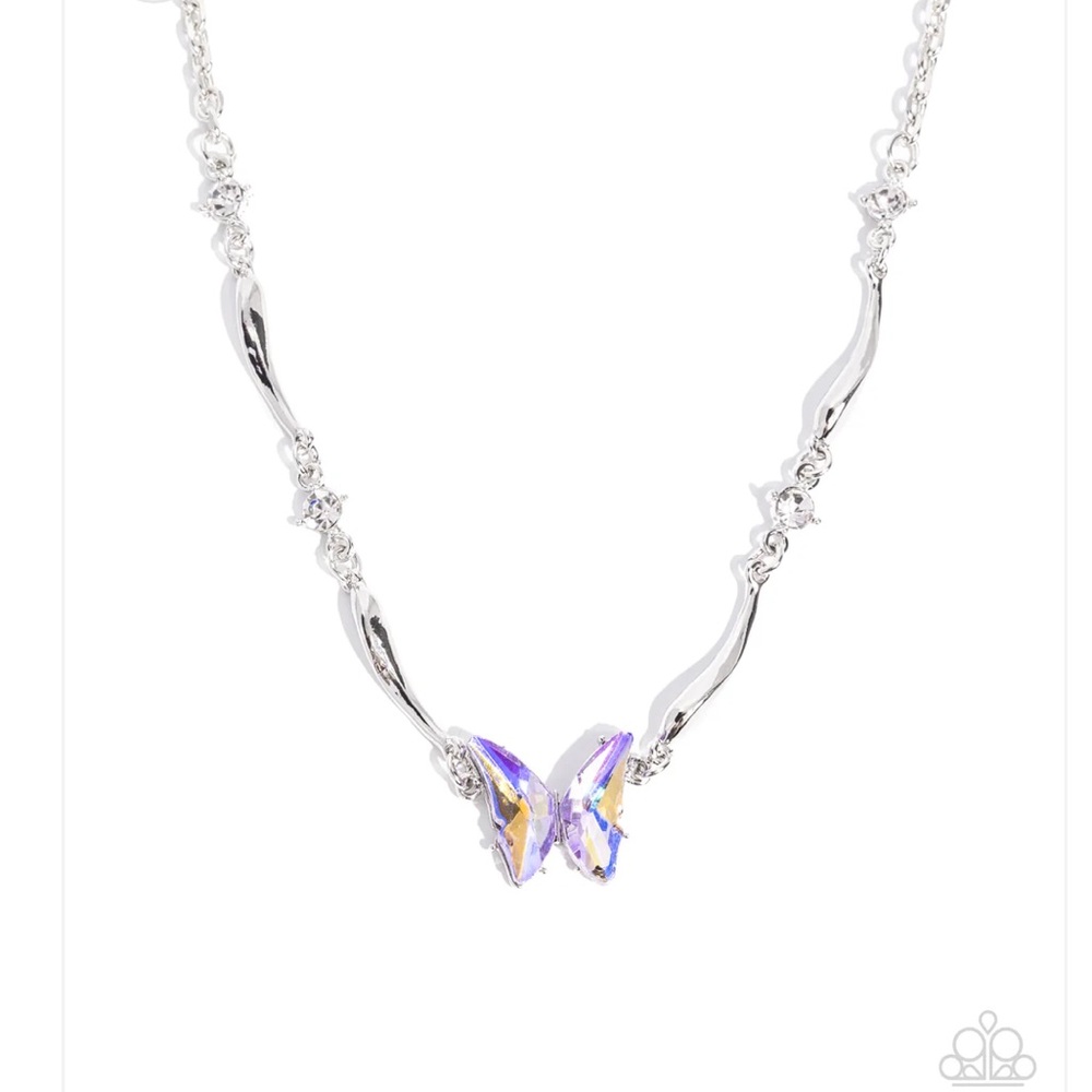 💜🦋💜 “GLIDING GLITZ” PURPLE NECKLACE WITH FREE EARRINGS- PAPARAZZI❗️ 💜🦋💜 - Picture 2 of 7
